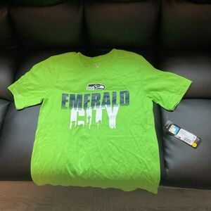 Seattle Seahawks Emerald City Kids Youth T-Shirt Size 10/12 NFL Team Apparel